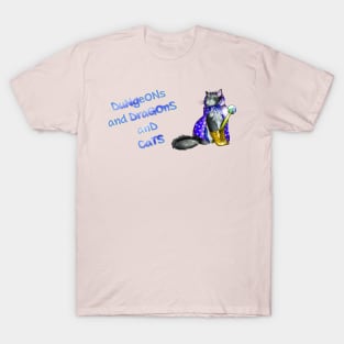 Dungeons and dragons and cats dungeon meowster T-Shirt